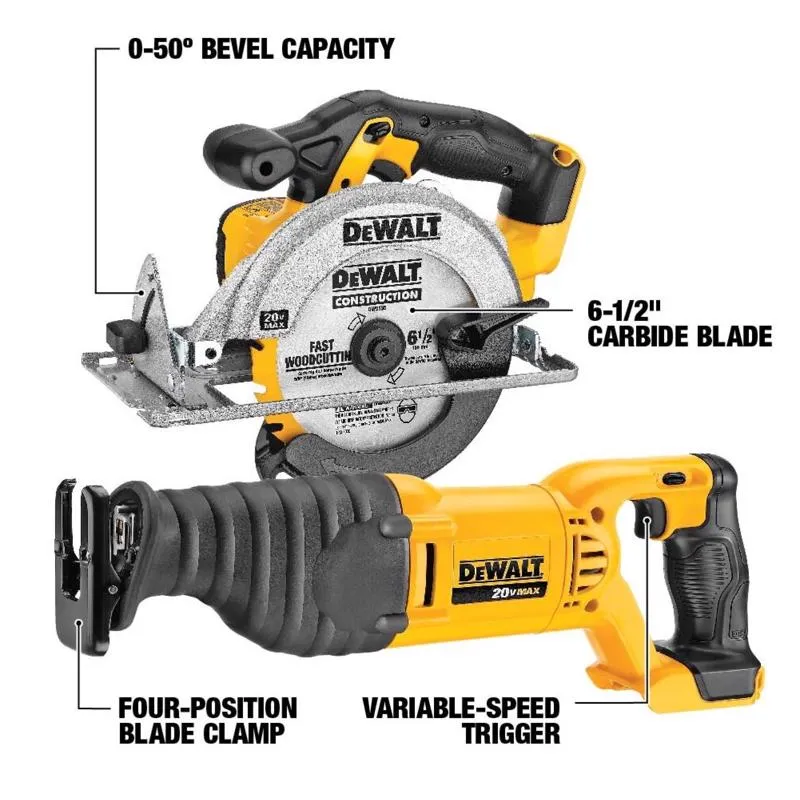 Dewalt 20V MAX Cordless Brushed 10 Tool Combo Kit