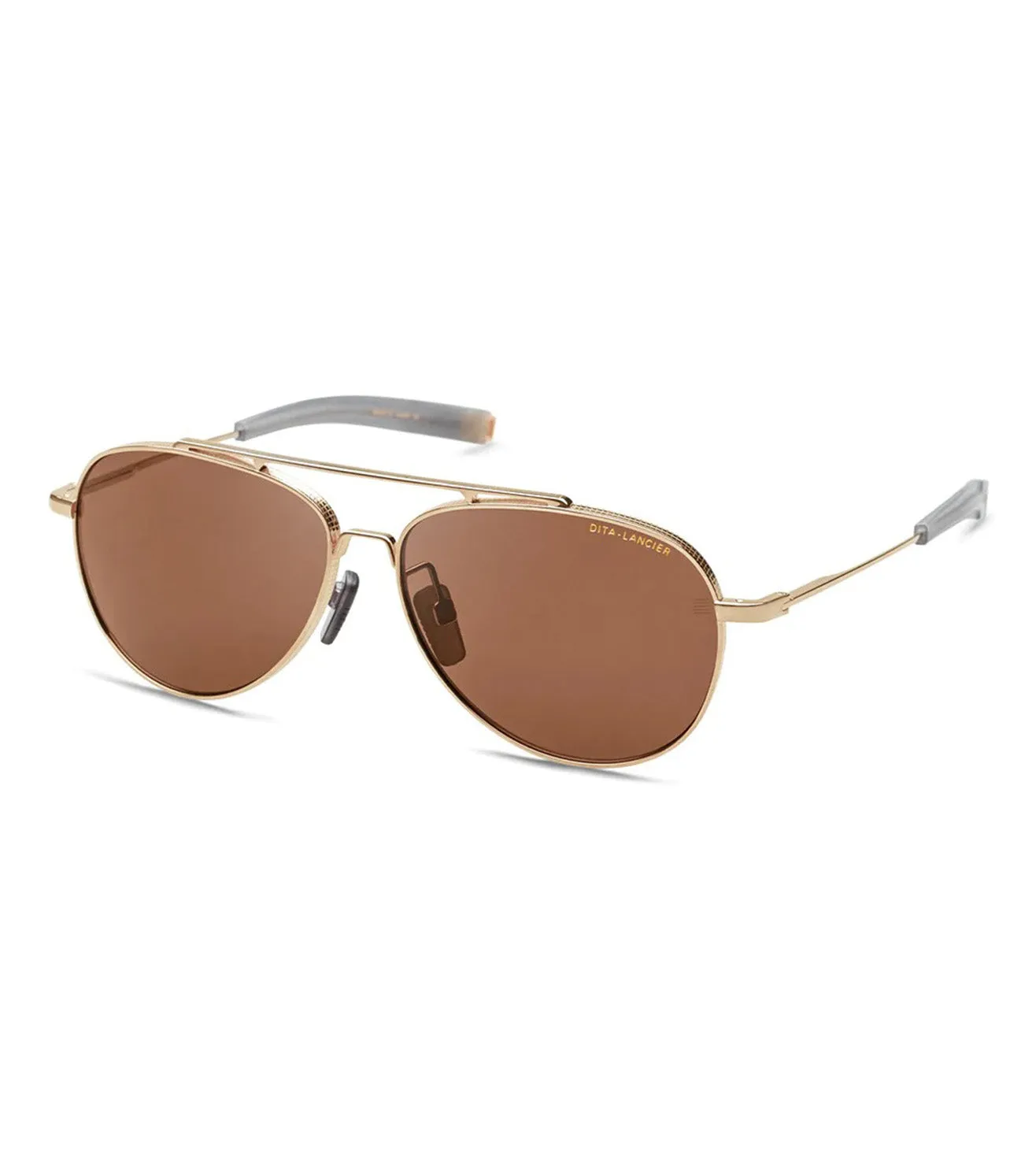 Dita Lancier LSA-101 Men's Brown Aviator Sunglass