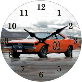 Dodge Charger Round Clock - 17cm