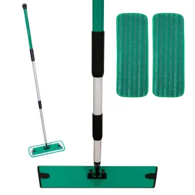 Don Aslett 12" Microfiber Mop With 2 Mop Pads- Green