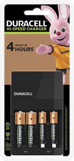 Duracell Hi Speed AA / AAA Battery Charger   2 AA & 2 AAA Batteries