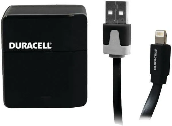 DURACELL PRO173 1-Amp USB Wall Charger with Lightning Cable