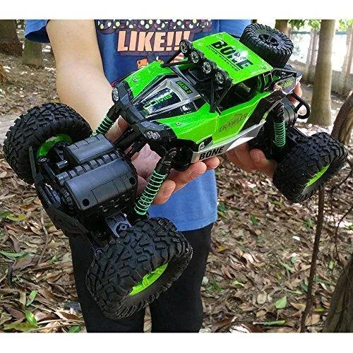 Electric RC Car 1:16 Remote Control Vehicle 2.4Ghz Off-Road Rock Crawler All Terrain Double-turn Waterproof Truck for Kids