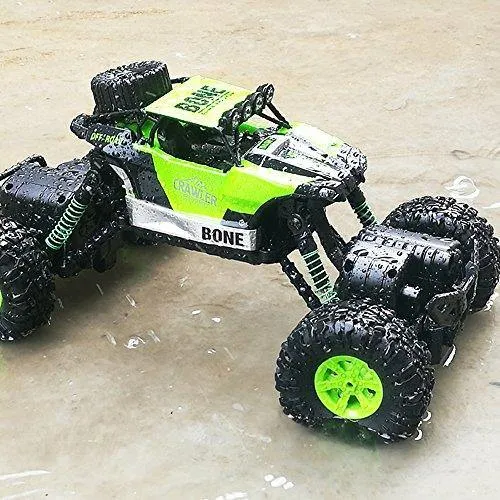 Electric RC Car 1:16 Remote Control Vehicle 2.4Ghz Off-Road Rock Crawler All Terrain Double-turn Waterproof Truck for Kids