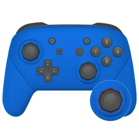 eXtremeRate Blue Faceplate Backplate Handles Cover, Octagonal Gated Sticks Design DIY Replacement Grip Housing Shell for NS Switch Pro Controller - Controller NOT Included - FRE611