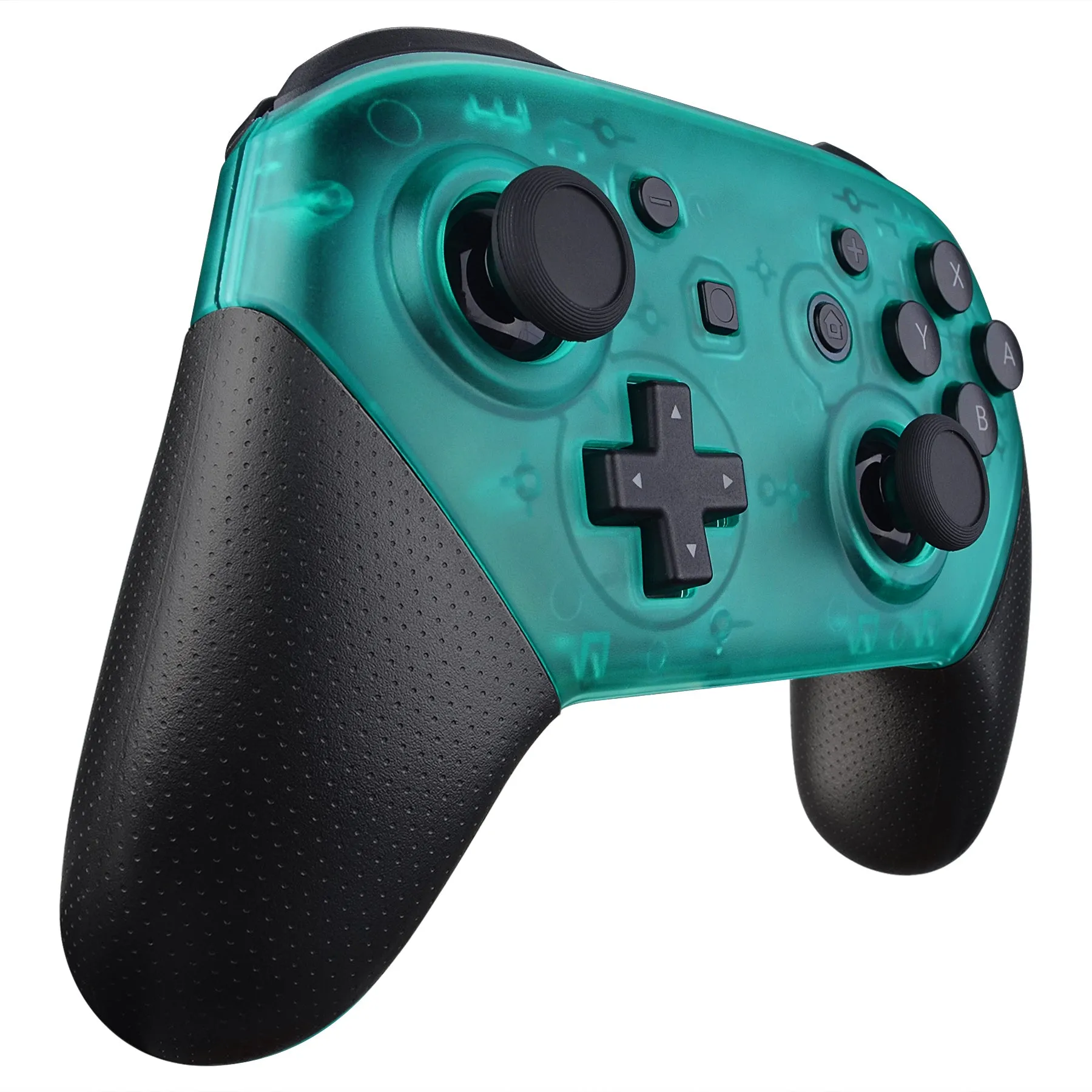 eXtremeRate Emerald Green Faceplate and Backplate for Nintendo Switch Pro Controller, DIY Replacement Shell Housing Case for Nintendo Switch Pro - Controller NOT Included - MRM508