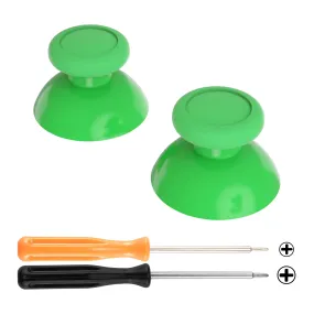 eXtremeRate Green Replacement 3D Joystick Thumbsticks, Analog Thumb Sticks with Phillips Screwdriver for Nintendo Switch Pro Controller - KRM516