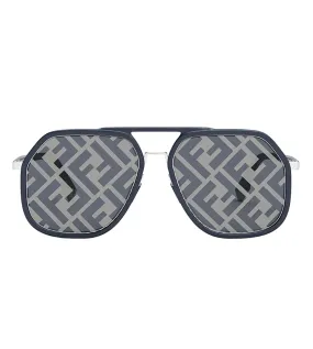 Fendi Men's Blue Aviator Sunglasses