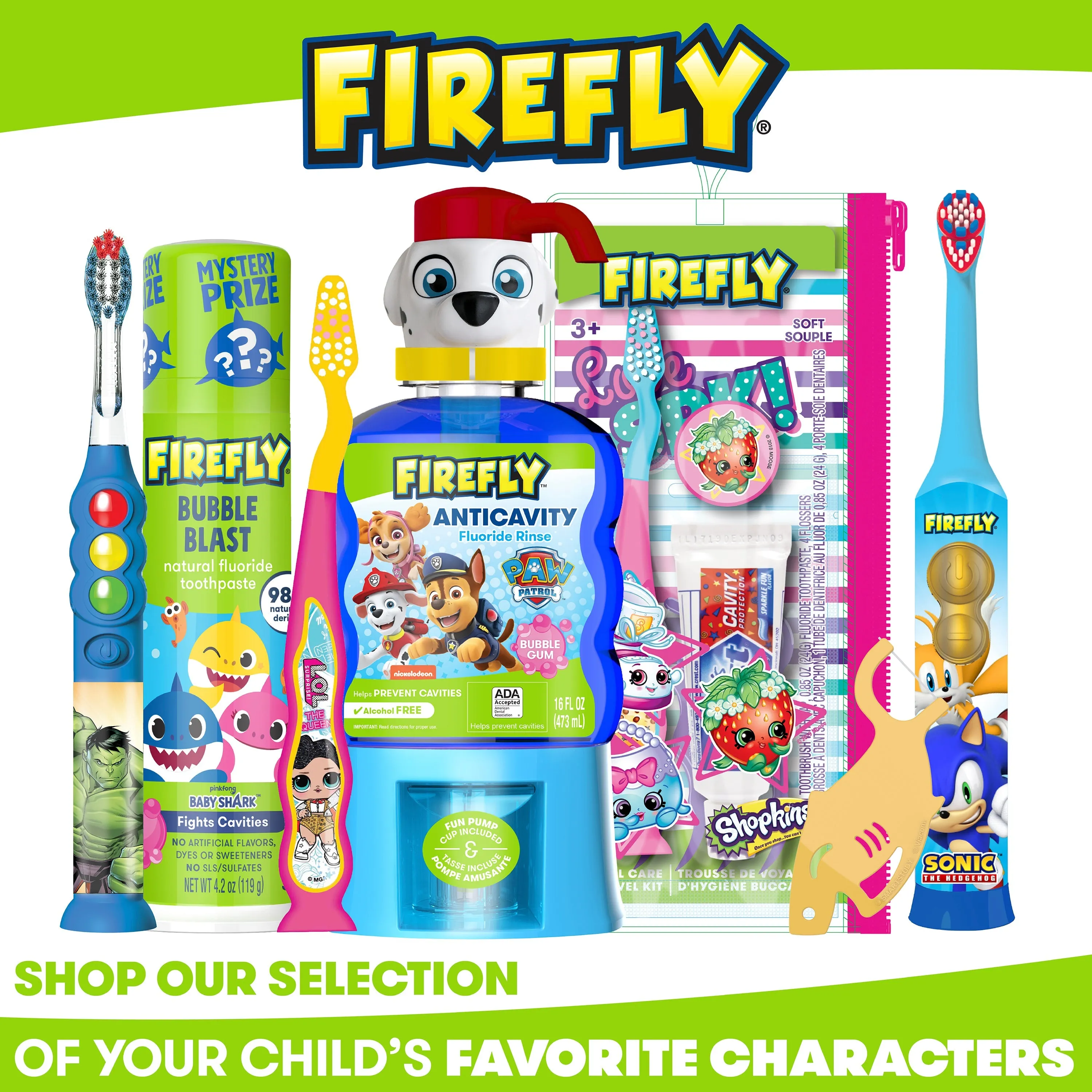 Firefly Kids Avengers Travel Kit, Soft Bristled Toothbrush, Ages 3 , 1 Count (Character May Vary)