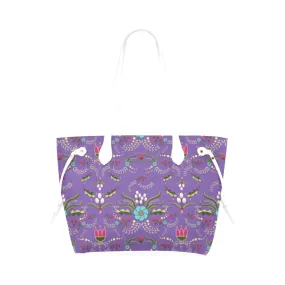 First Bloom Royal Clover Canvas Tote Bag