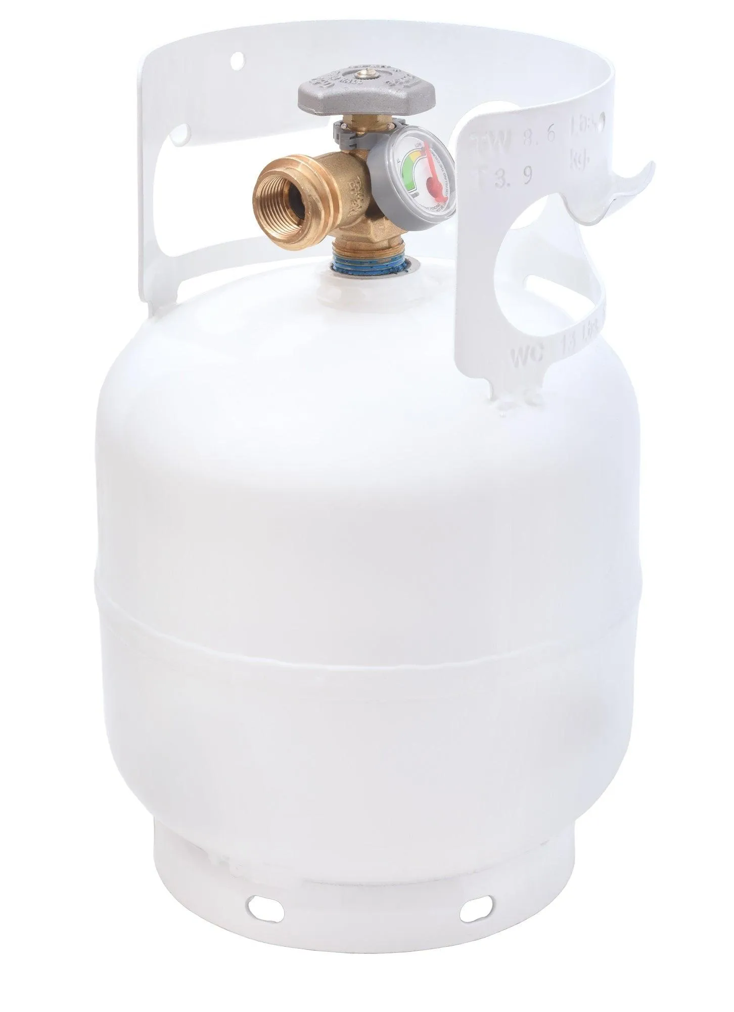 Flame King Portable 5lb Propane Tank LP Cylinder with OPD & Gauge