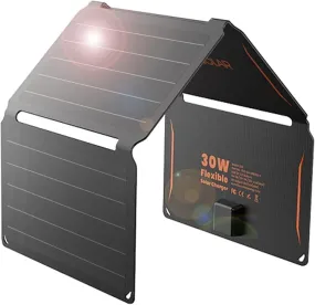 FlexSolar® E30 Portable Solar Phone Charger | 30W