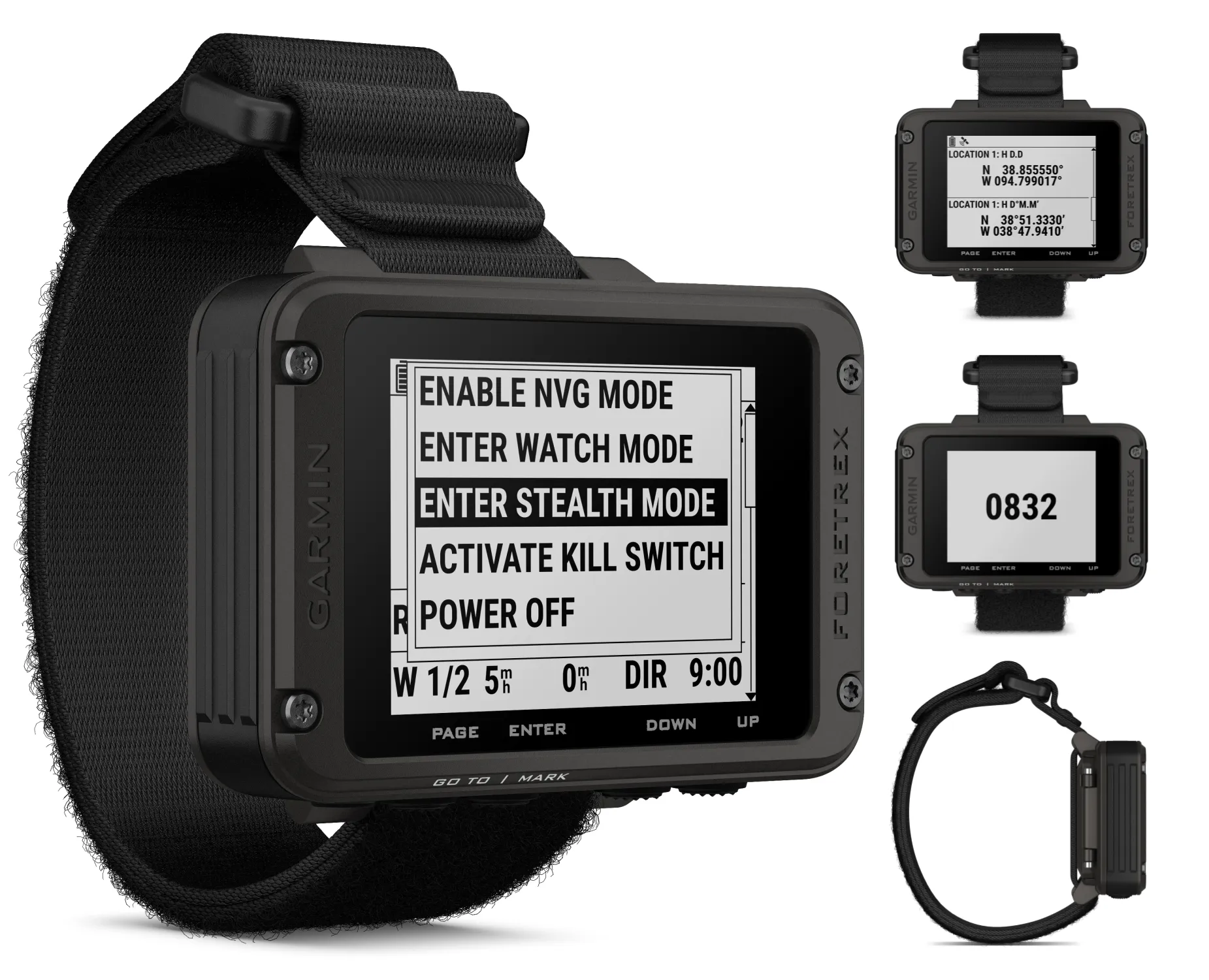 Garmin Foretrex 801 Wrist-mounted GPS Navigator, Tactical Features