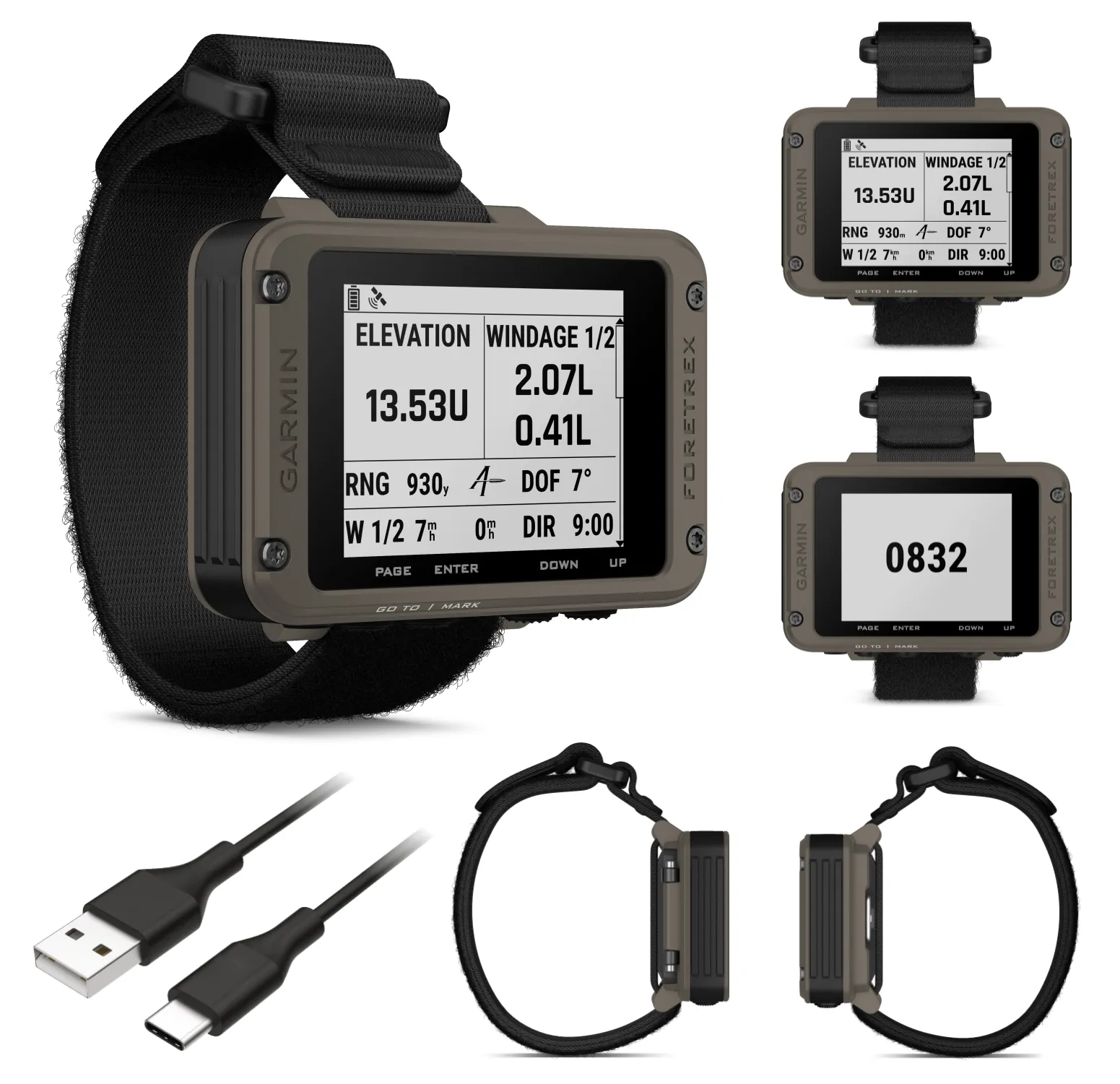 Garmin Foretrex 901 Wrist-mounted GPS Navigator, Ballistic Edition