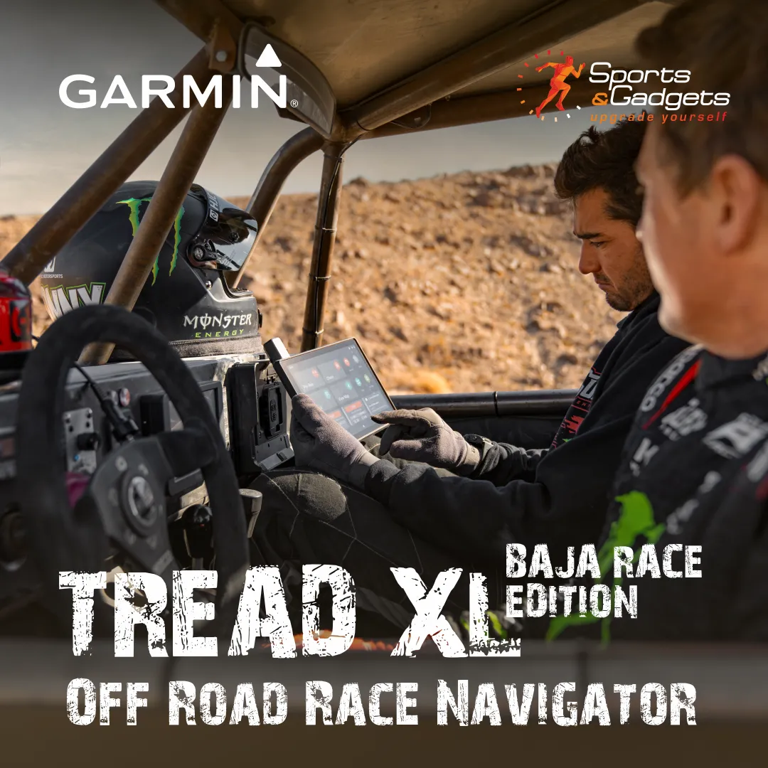 Garmin Tread XL - Baja Edition, Rugged, ultrabright 10” Off-Road Navigator, Portable GPS, Team Tracking with Built-in inReach Satellite Communication with Wearable4U Bundle