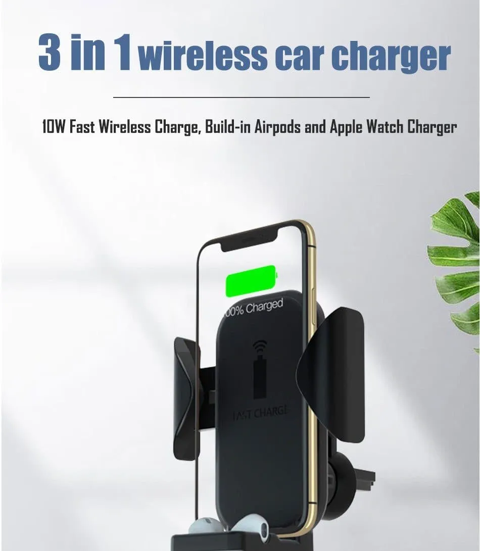 Gear Car Station™ 3 in 1 Wireless Car Charger