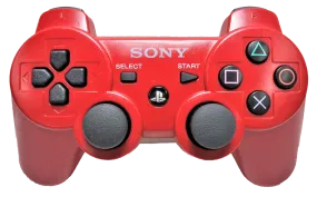 Genuine Sony Red Playstation 3 PS3 Controller DualShock3 (Pre-Owned)