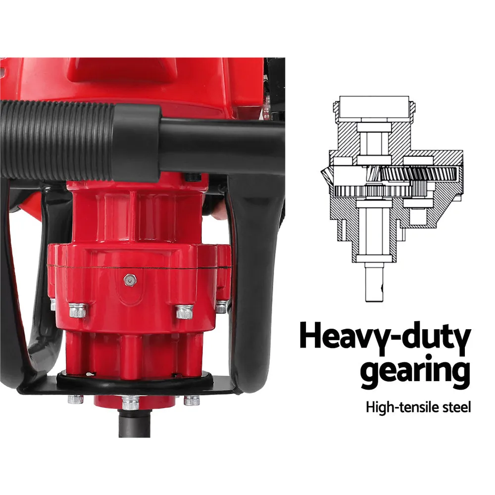 Giantz Petrol Post Hole Digger Drill 92CC Motor Fence Extension Auger Bits Borer