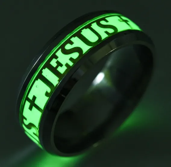 Glow In The Dark JESUS Luminous Ring