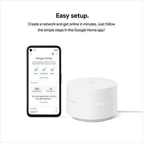 Google Wifi - AC1200 - Mesh WiFi System - Wifi Router - 4500 Sq Ft Coverage - 3 pack