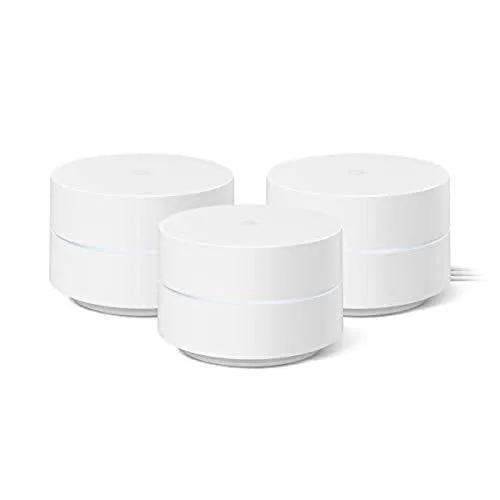 Google Wifi - AC1200 - Mesh WiFi System - Wifi Router - 4500 Sq Ft Coverage - 3 pack