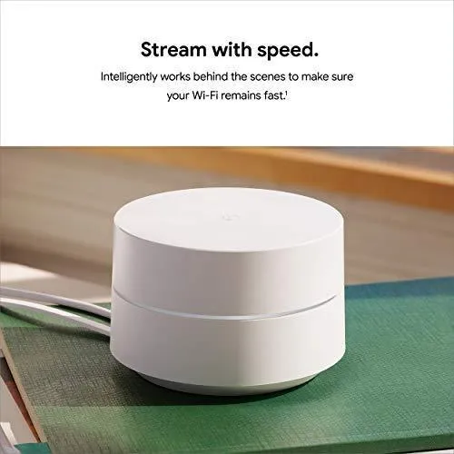 Google Wifi - AC1200 - Mesh WiFi System - Wifi Router - 4500 Sq Ft Coverage - 3 pack