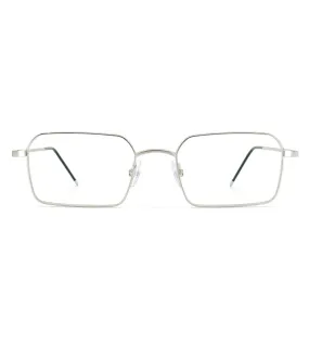 Gotti Unisex Silver Rectangular Optical Frame