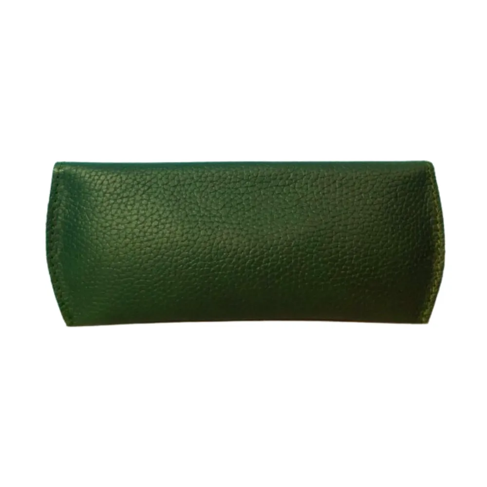 Green Leather Eyewear Case - Optical Cover