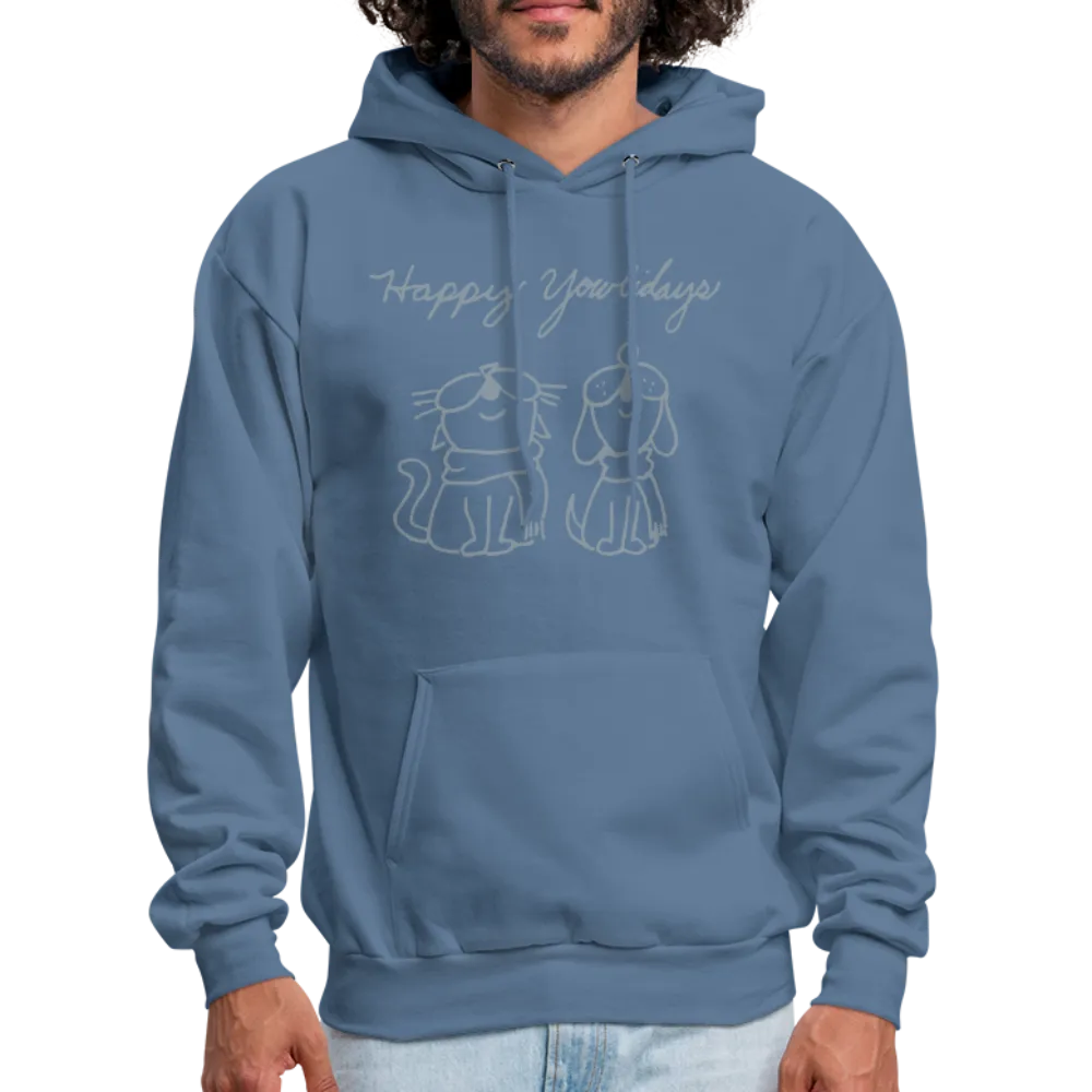 Happy Yowlidays Metallic-Print Hoodie