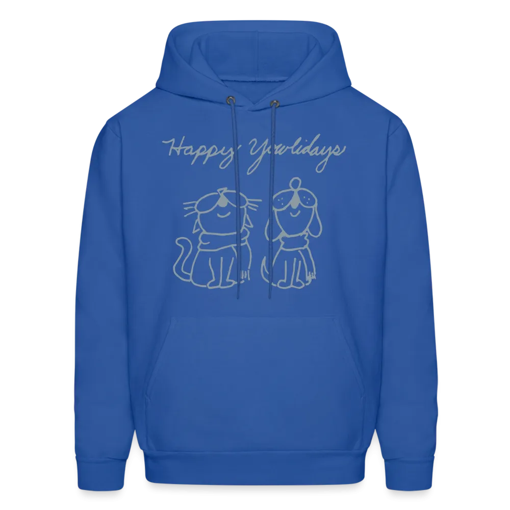 Happy Yowlidays Metallic-Print Hoodie