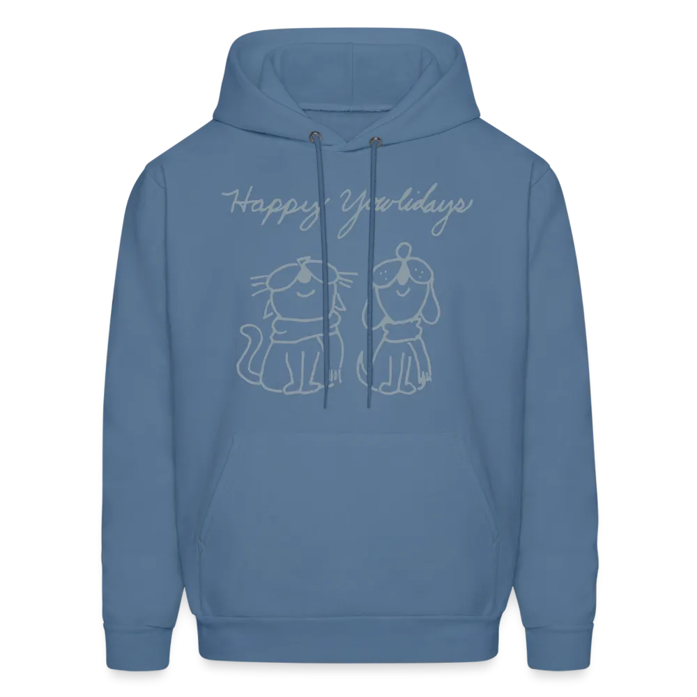 Happy Yowlidays Metallic-Print Hoodie