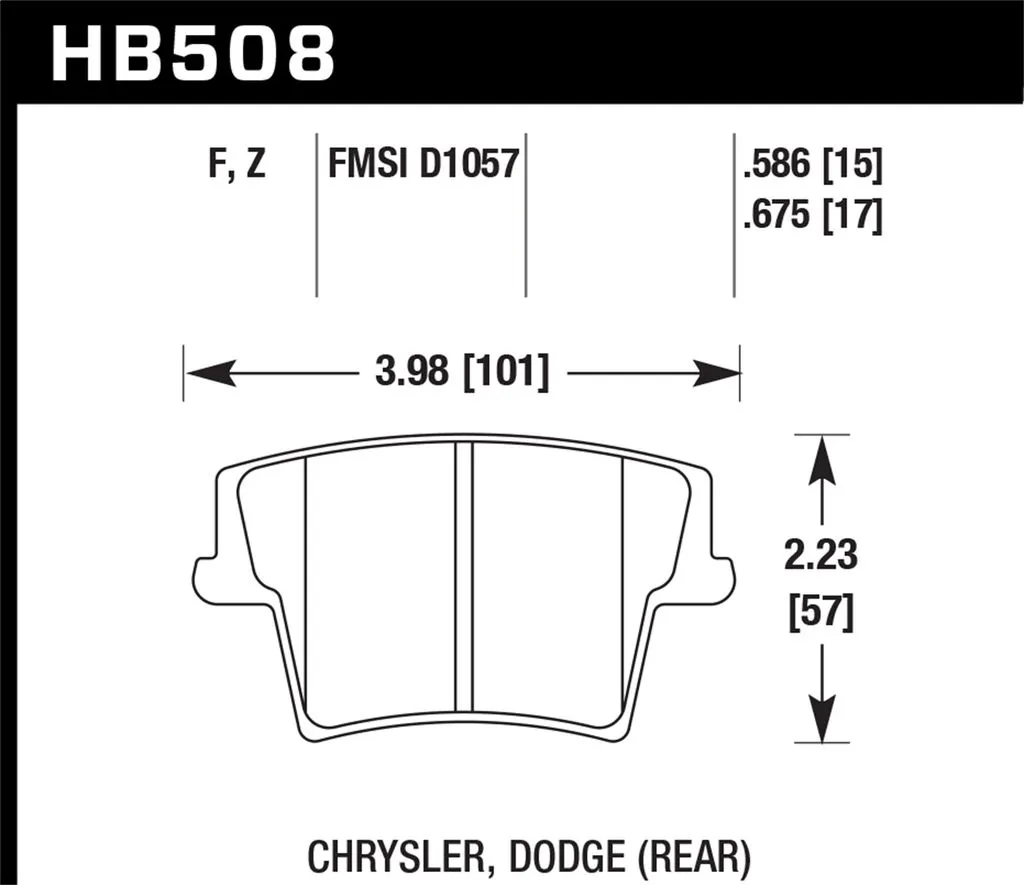 Hawk HPS Brake Pads Dodge	Charger (2020) Front or Rear Set