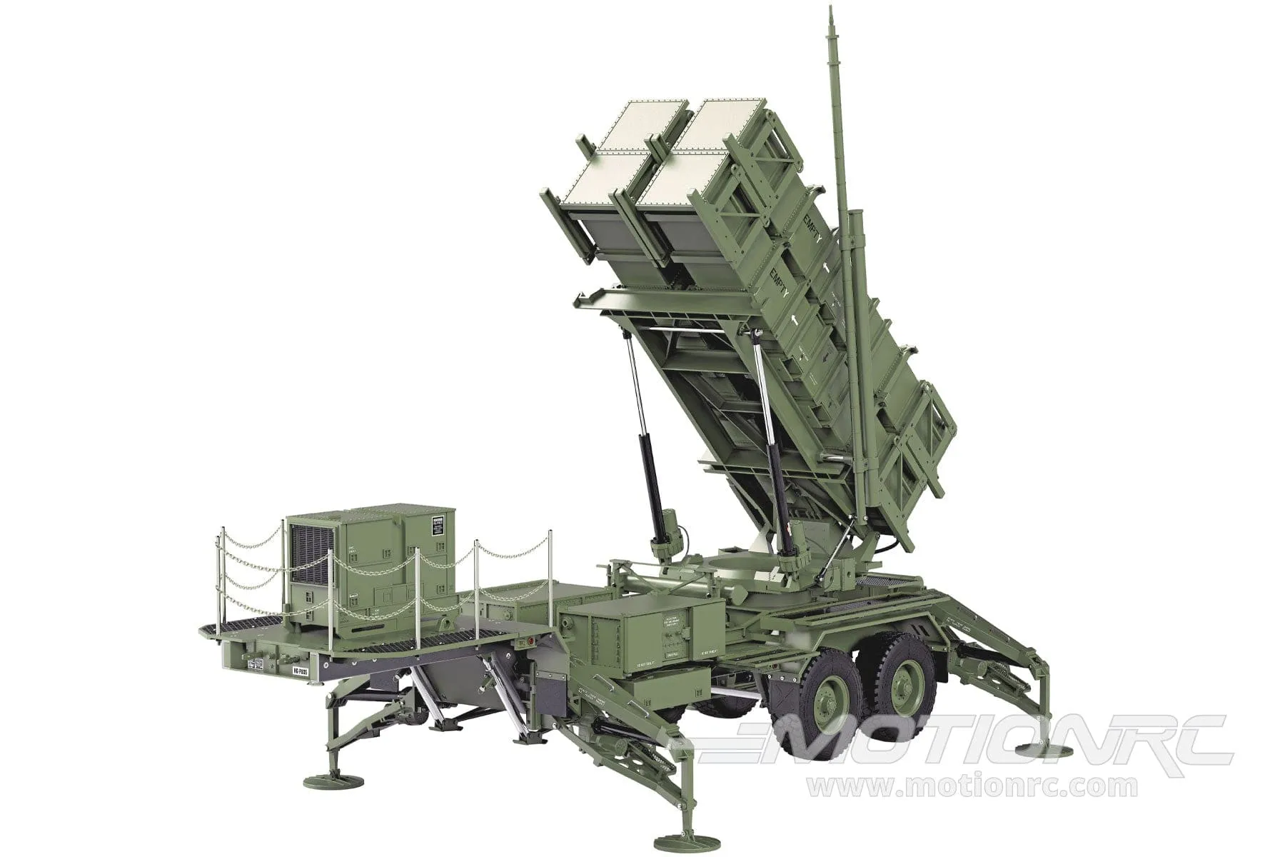 Heng Guan US Military Green 1/12 Scale Missile Launcher Trailer - KIT - (OPEN BOX)