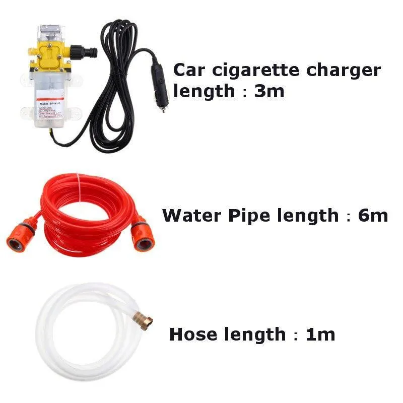 High Pressure Car Electric Washer Pump Set 12V 100W 160PSI. Tools & Equipment