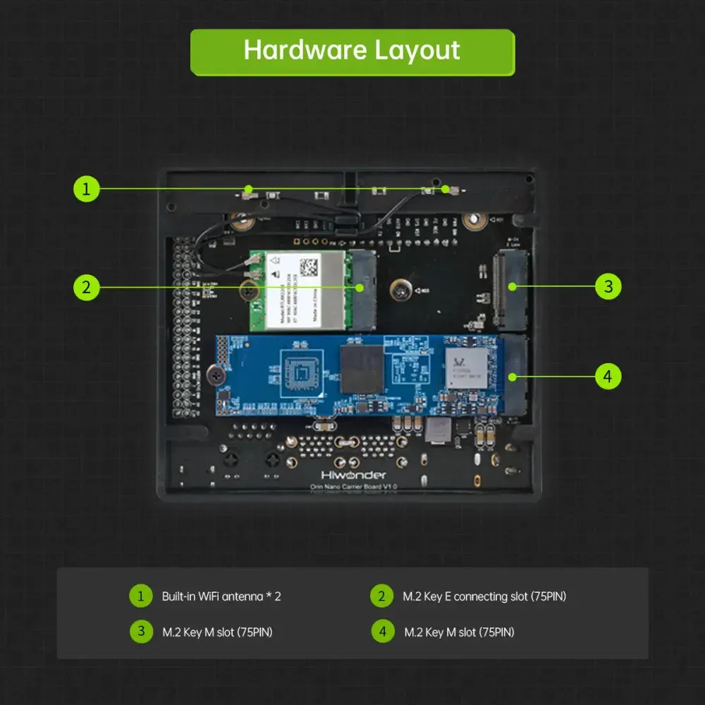 Hiwonder Jetson Orin NX Development Kit 16GB SOM Module (Advanced Camera Kit)