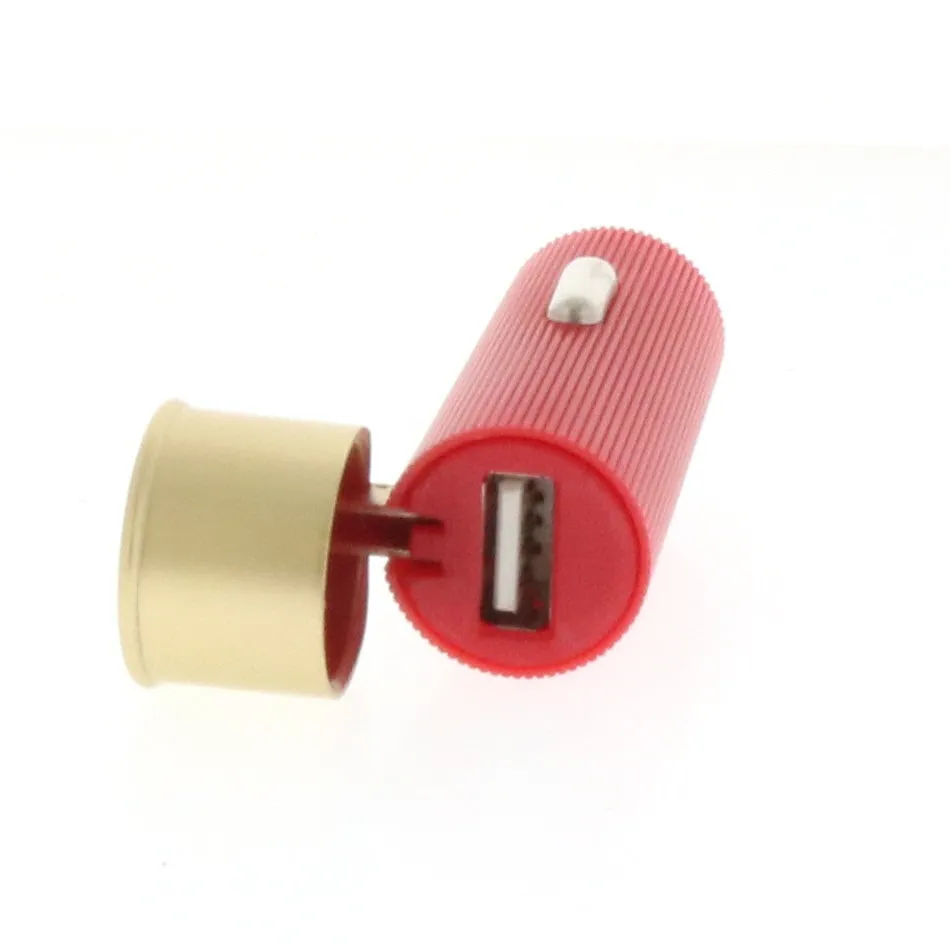 Home Plus Shotgun Shell USB Car Charger Red ~ #9017042