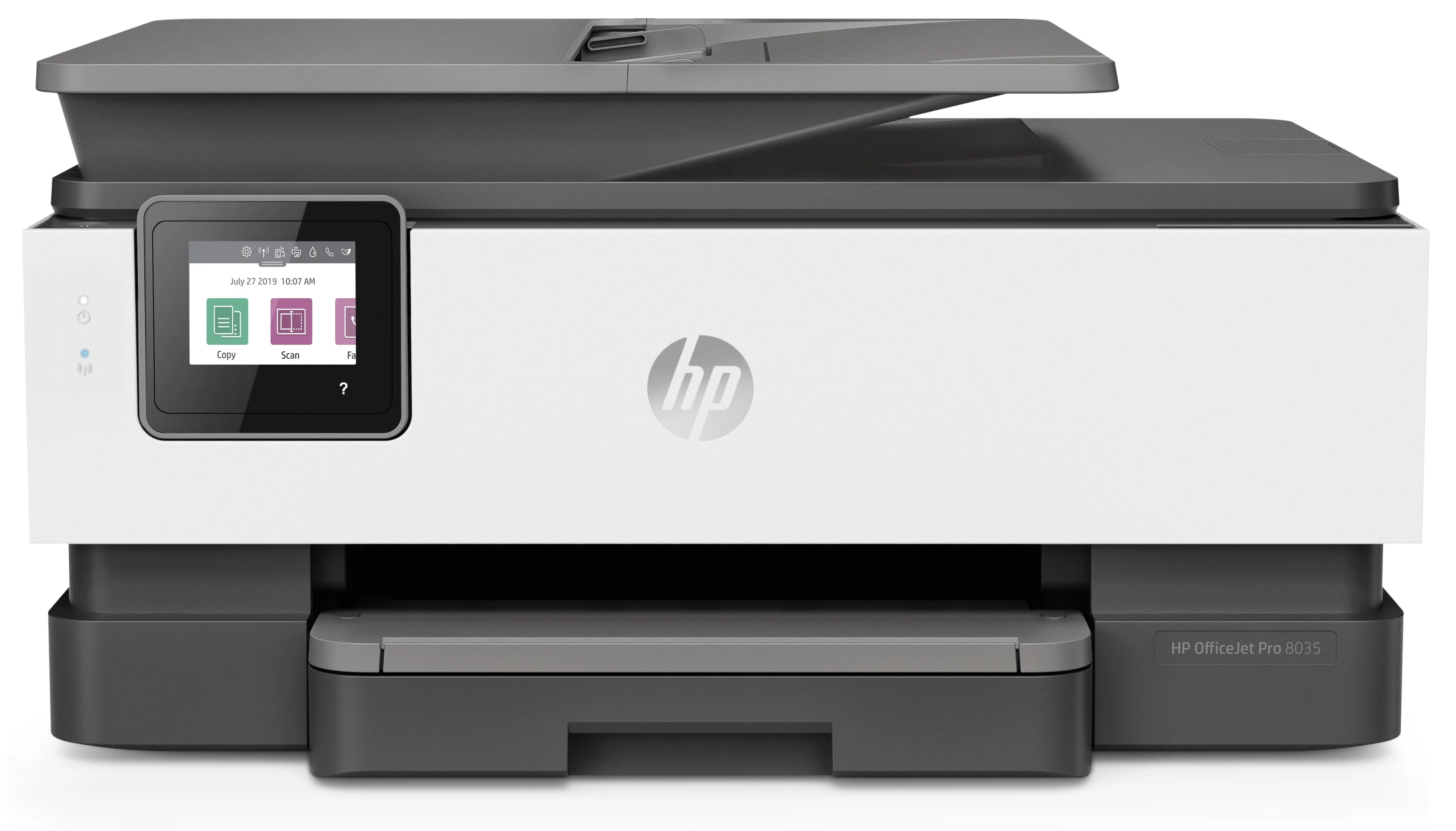 HP OfficeJet Pro 8035 All-in-One Color Inkjet Printer, 20 ppm Black, 10 ppm Color, 4800 x 1200 dpi, 256 MB Memory, WiFi, Ethernet, Duplex Printing - 5LJ23A#B1H