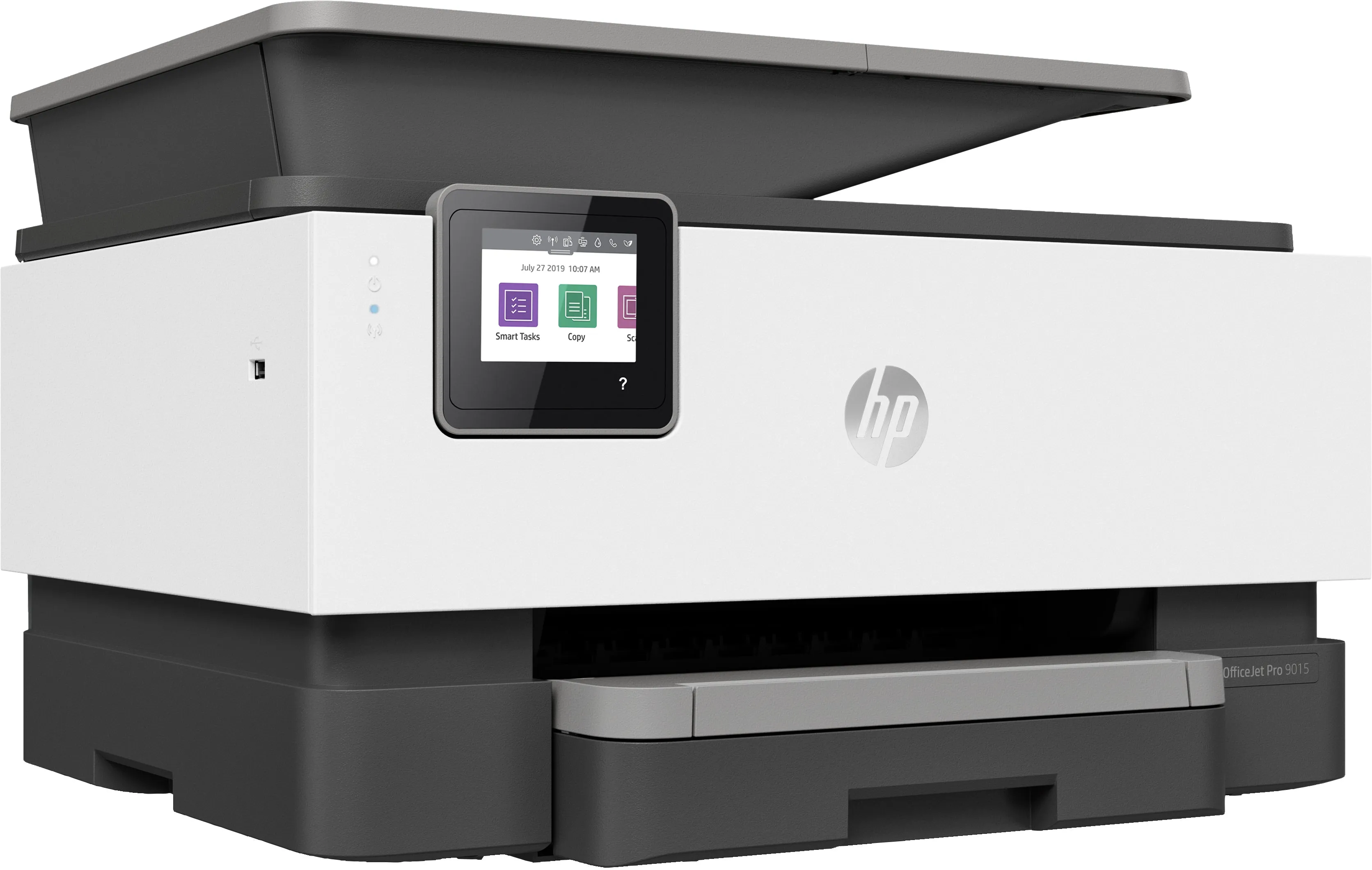 HP OfficeJet Pro 9015 All-in-One Color Inkjet Printer, 22 ppm Black, 18 ppm Color, 4800 x 1200 dpi, 512 MB Memory, WiFi, Ethernet, USB 2.0, Duplex Printing - 1KR42A#B1H