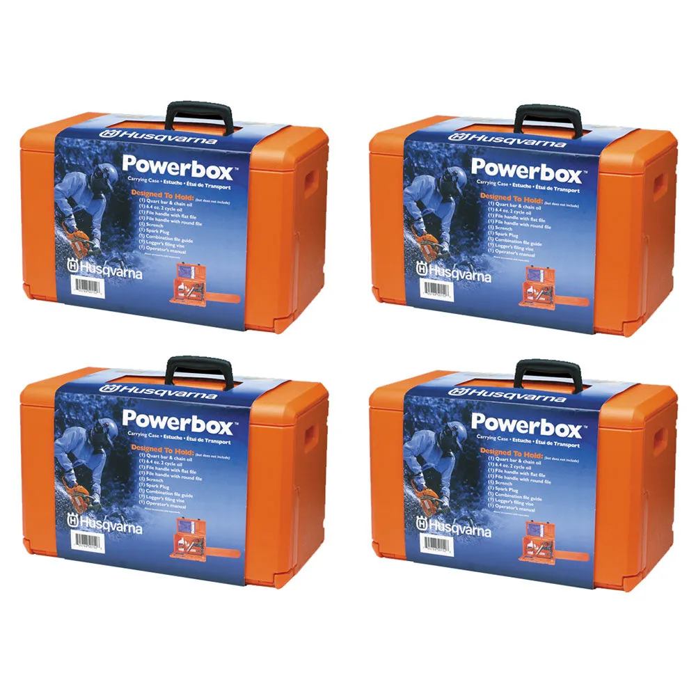 Husqvarna 531300835 Stackable Powerbox Chainsaw Carrying Case 4pk