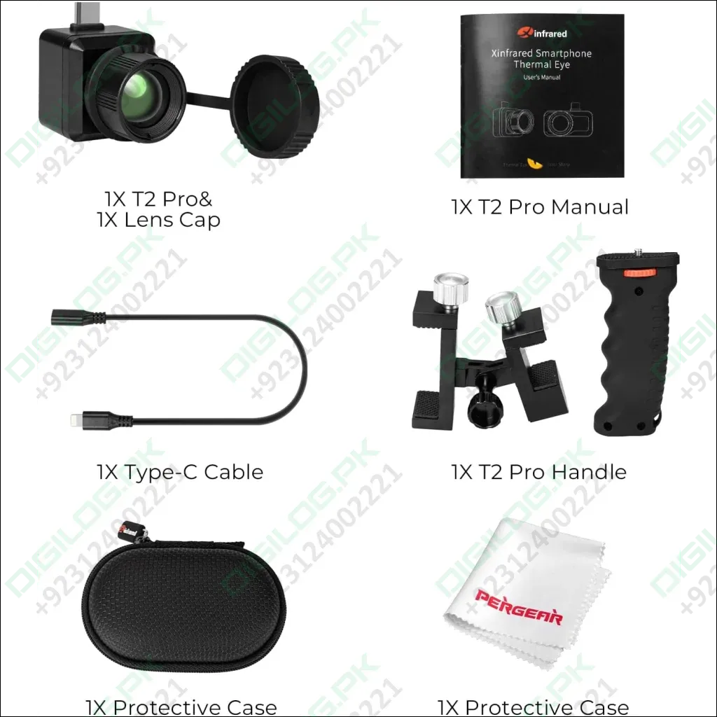 Infiray T2 Pro Thermal Monocular For Android, Thermal Imaging Monocular For Hunting, 2~15x Digital Zoom, Hotspot Tracking, 13mm Adjustable Lens,