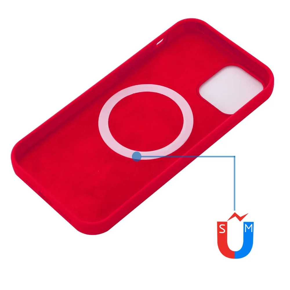 iPhone 13 Pro MagSafe Silicone Case Sleeve - Red