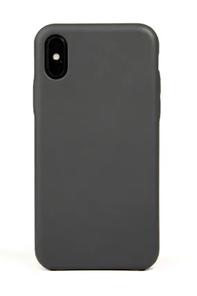 iPhone X Case, Grey Leather