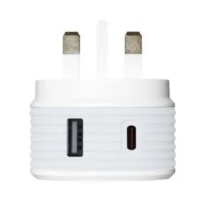 Juice Dual USB-C USB-A Charger 30w Power Delivery For iPhone 12 & Android Smartphones