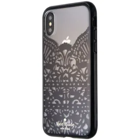 Kate Spade New York Lace Cage Series Case for iPhone X 10 - Black Lace