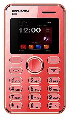 Kechaoda K116 Credit card size Mobile Phone (red color)