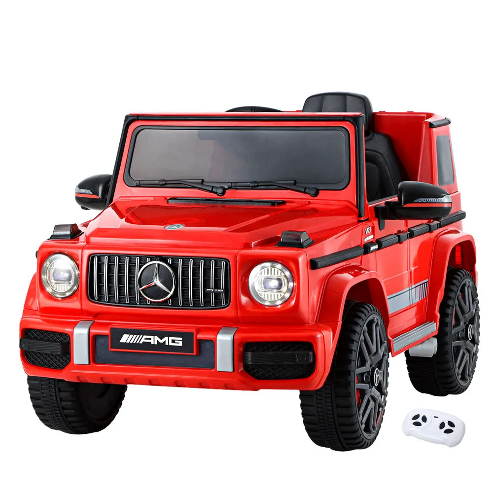 Kids Ride On Electric Car with Remote Control | Licensed Mercedes-Benz AMG G63 | Red