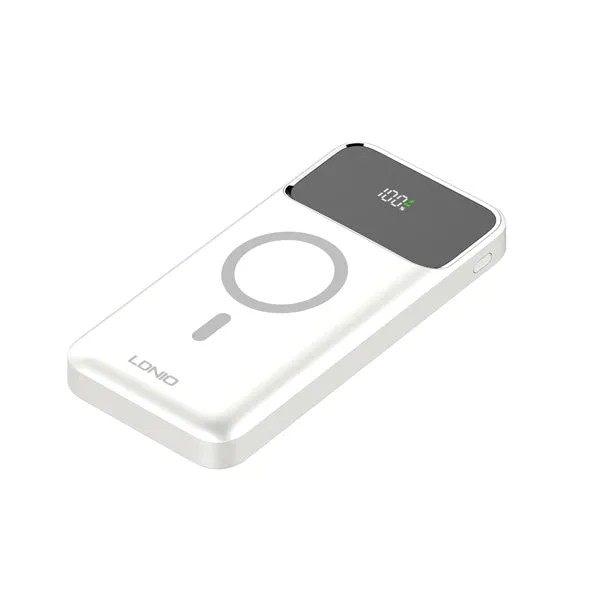 LDNIO Magnetic Wireless Power Bank PQ12 10000mAh - White