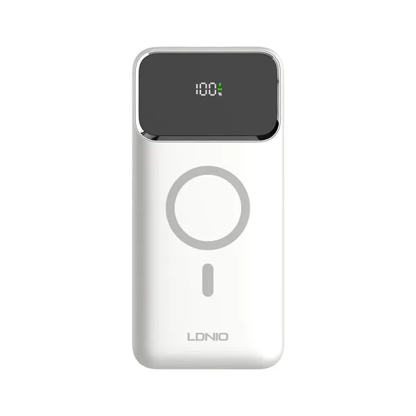 LDNIO Magnetic Wireless Power Bank PQ12 10000mAh - White