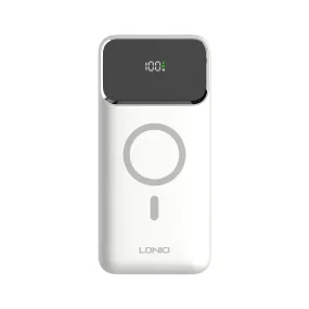 LDNIO Magnetic Wireless Power Bank PQ12 10000mAh - White