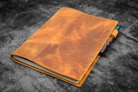 Leather Slim B5 Notebook / Planner Cover - Crazy Horse Brown